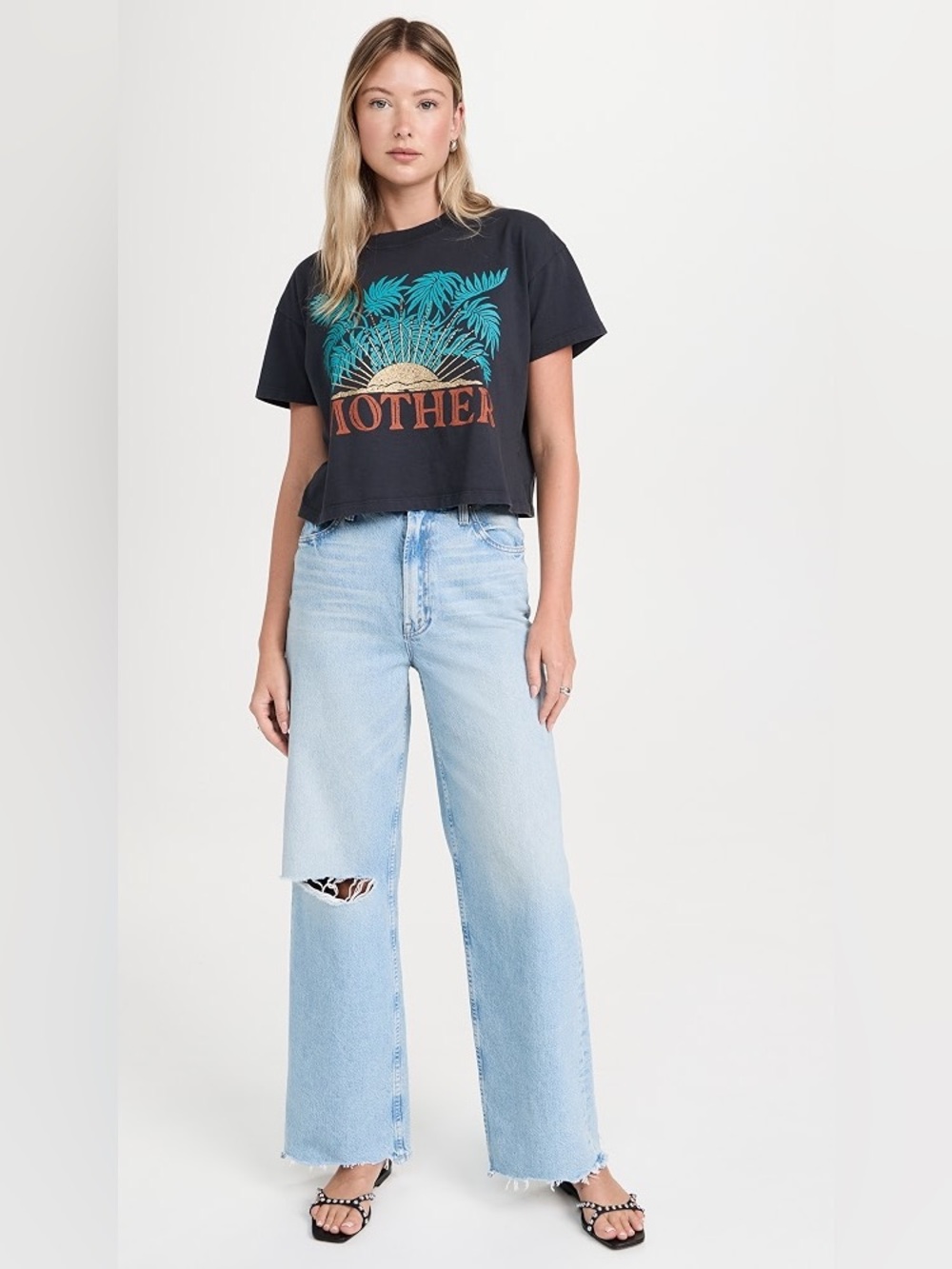mother high waisted spinner zip sneak chew